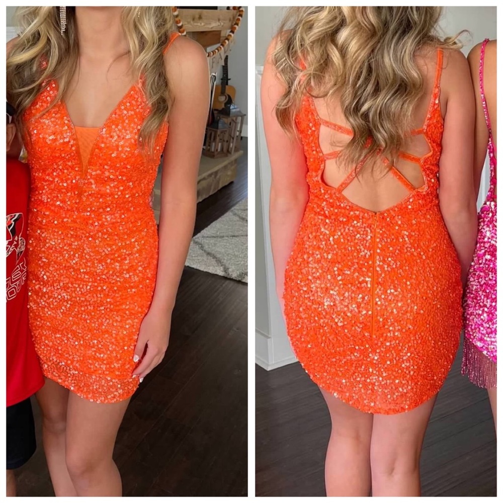 Primavera Couture Orange Dress- The Life of a Showgirl, Taylor Swift